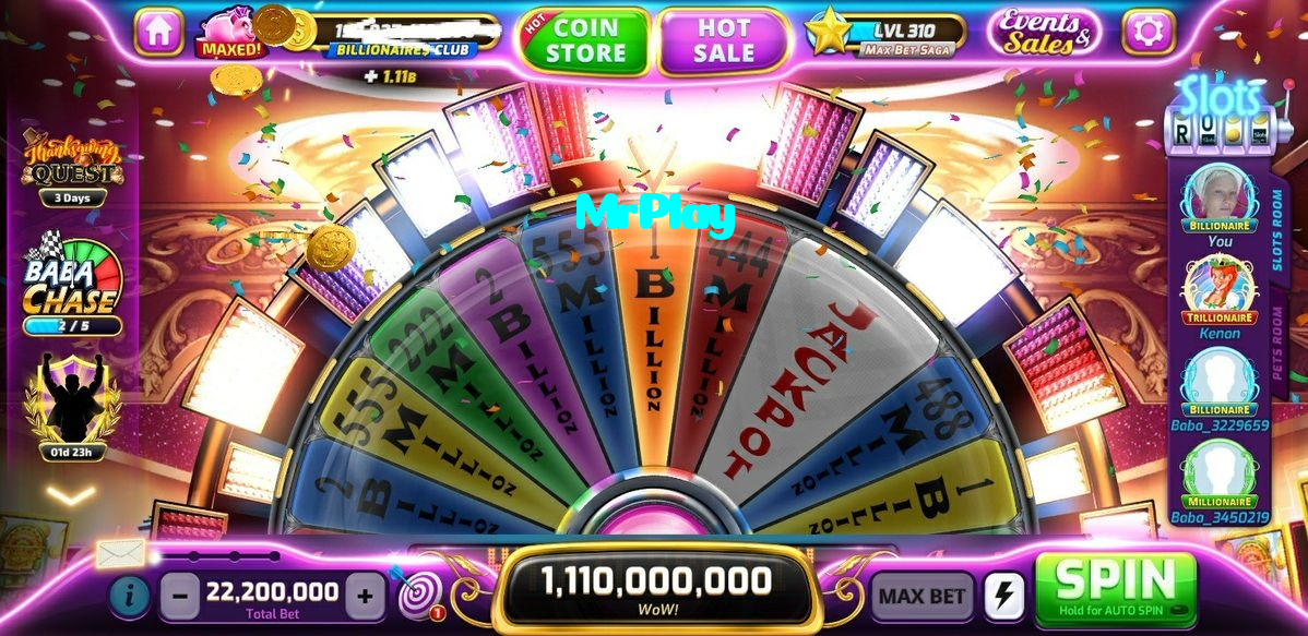 MrPlay casino presented on mobile device in Pakistan with slots and live games